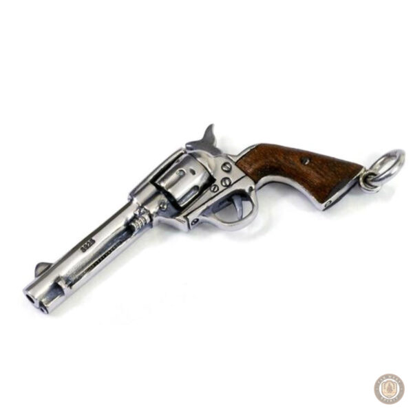 Collier Western Revolver en argent