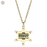 Collier Sheriff Western au style authentique