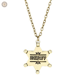 Collier Sheriff Western au style authentique