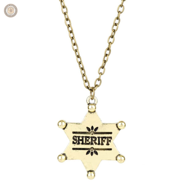 Collier Sheriff Western au style authentique