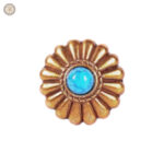 Conchos cuir Art Déco
