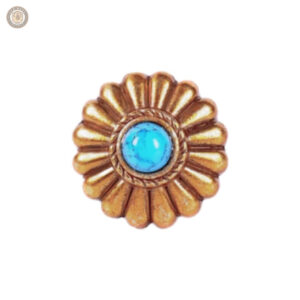 Conchos cuir Art Déco