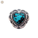 Conchos en forme de cœur turquoise
