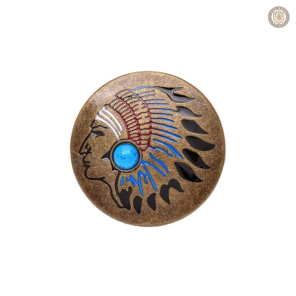 Conchos colorés indien