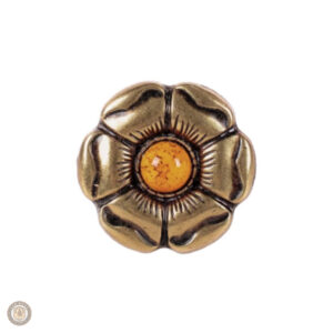 Conchos Fleur Dorée - 10 pièces décoratives