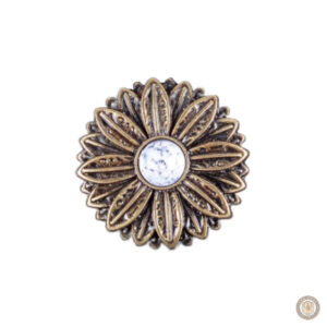 Conchos Fleur Marbrée - 10 pièces décoratives
