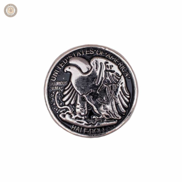 Lot de 10 conchos décoratifs au design Half Dollar