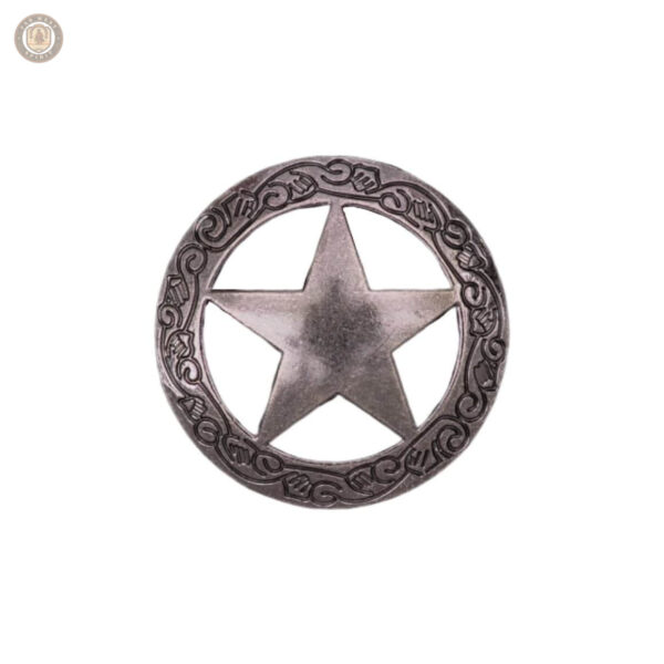 Conchos Shérif en métal - 10 pièces pour décoration