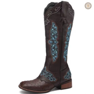 Bottes femme au design cowboy classique