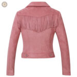 Veste western rose pour un look chic et décontracté