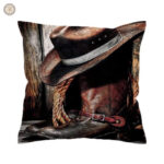 Housse de coussin décorative style western