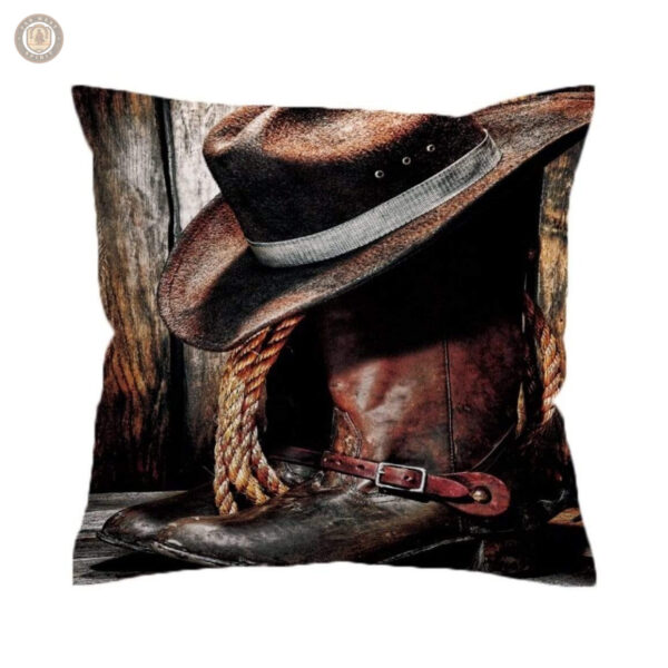Housse de coussin décorative style western