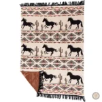 Couverture décorative style cowboy pour ambiance western