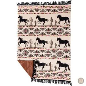 Couverture décorative style cowboy pour ambiance western