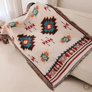 Couverture Western en motif traditionnel