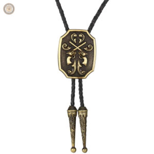 Bolo tie cowboy élégant avec motif traditionnel
