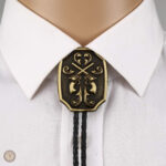 Noeud bolo tie classique pour un look cowboy