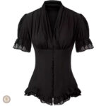 Blouse style cowboy pour femme en look western