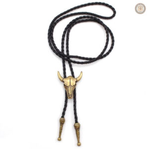 Bolo Tie avec motif de buffle
