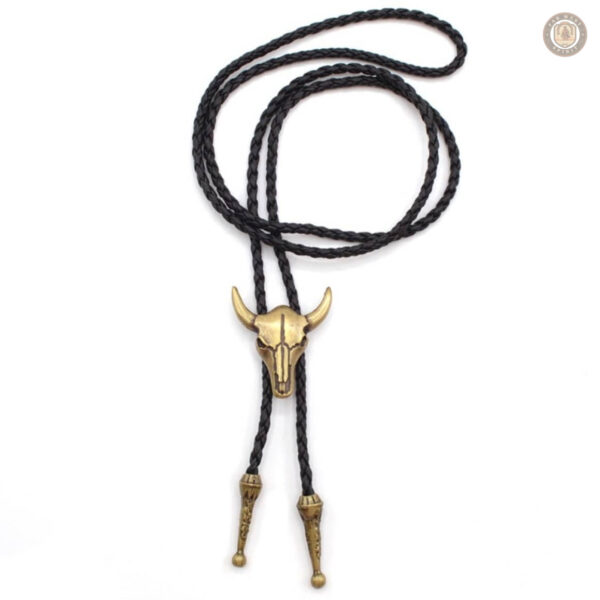 Bolo Tie avec motif de buffle