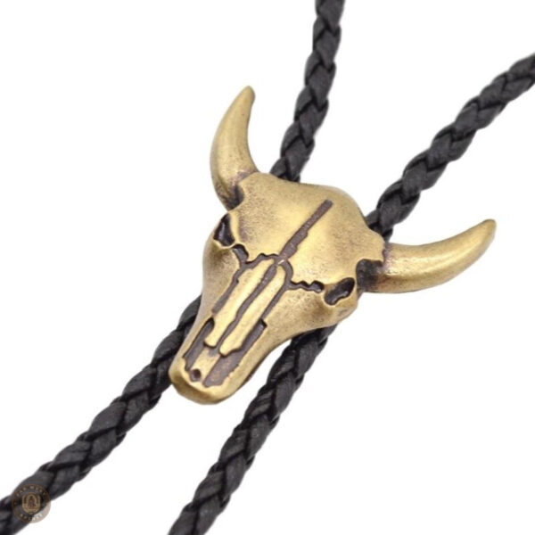 Accessoire bolo tie inspiré du buffle