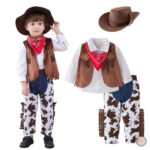 Déguisement cowboy pour garçon avec chapeau et accessoires western