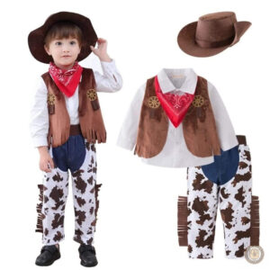 Déguisement cowboy pour garçon avec chapeau et accessoires western