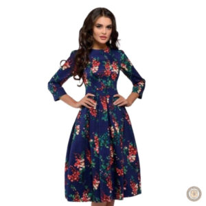Robe Western Bleue et Rouge