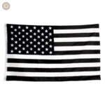 Drapeau noir et blanc des États-Unis pour décoration western