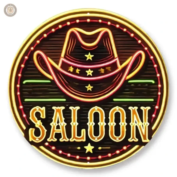 Enseigne Saloon décorative pour ambiance western