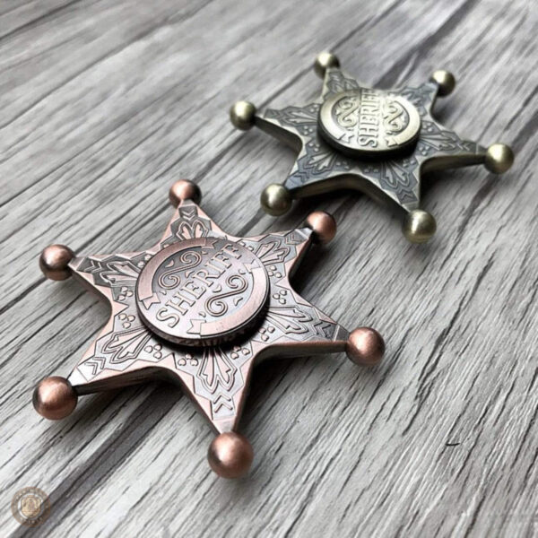 Fidget Spinner en forme d'étoile de shérif
