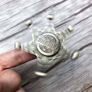 Accessoire western décoratif, fidget spinner étoilé