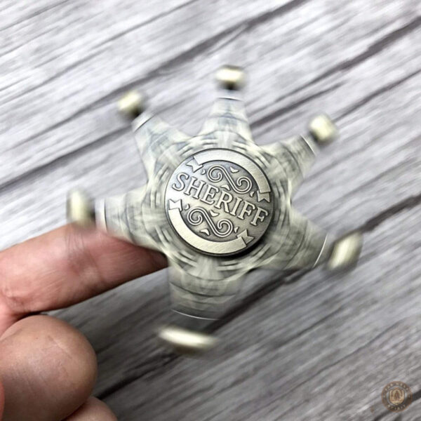 Accessoire western décoratif, fidget spinner étoilé