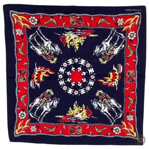 Foulard Cowboy en tissu léger et coloré pour un look authentique