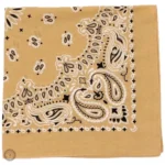 Foulard Cowboy Jaune en tissu léger pour un style western