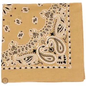 Foulard Cowboy Jaune en tissu léger pour un style western