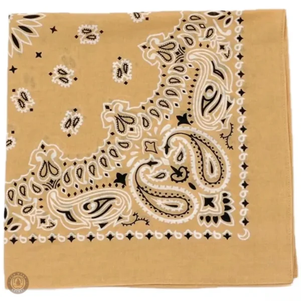 Foulard Cowboy Jaune en tissu léger pour un style western
