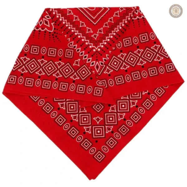 Accessoire cowboy en rouge, parfait pour un style authentique