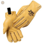 Gants en cuir style cowboy pour un look western authentique