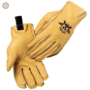 Gants en cuir style cowboy pour un look western authentique