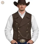 Gilet cowboy pour homme en style western