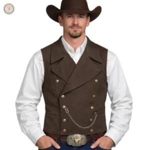 Gilet cowboy pour homme en style western