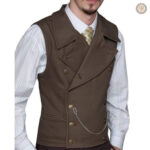 Vêtement western masculin, gilet intemporel et élégant