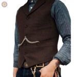 Veste sans manches pour homme au style western