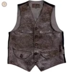 Vêtement western en cuir pour homme