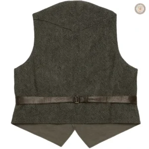 Gilet en cuir style cowboy masculin