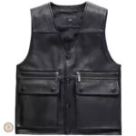 Veste noire pour homme, inspiration cowboy classique