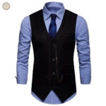 Vêtement western homme, gilet en tissu à motifs