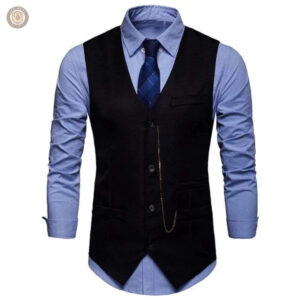 Vêtement western homme, gilet en tissu à motifs