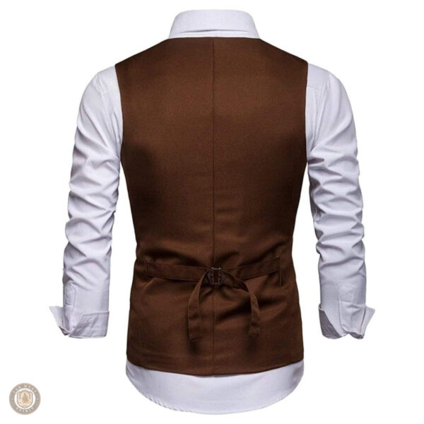 Gilet homme avec finitions en cuir, style cowboy authentique